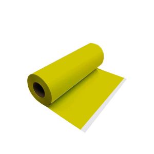 Vinilo PU textil con Adhesivo de 50cm de ancho por rollo Amarillo