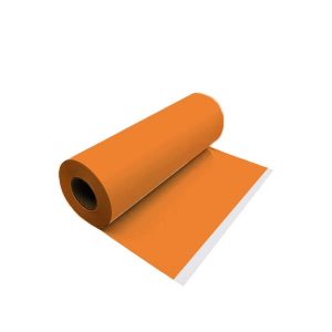 Vinilo PU textil con Adhesivo de 50cm de ancho por rollo Naranjo