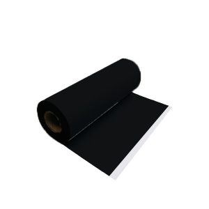 Vinilo PU textil con Adhesivo de 50cm de ancho por rollo Negro