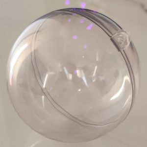 Esferas acrilica trasparente de 8mm para personalizar, rellenar y decorar.