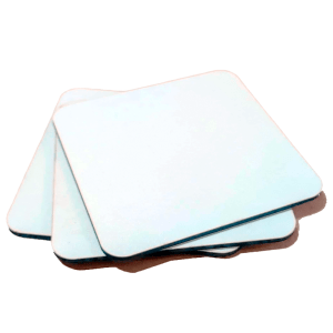 posavaso cuadrado MDF para sublimación 10cmx10cm