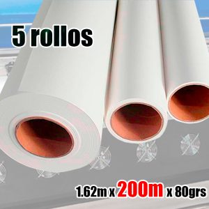 Papel sublimación sin adhesivo de 1.62m x 200mts x 80grs